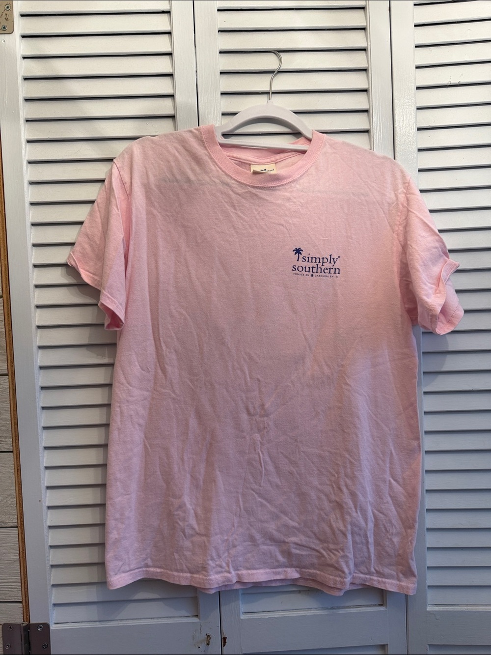 Simply Southern Light Pink Short Sleeve Logo Tee